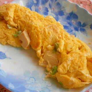 高野豆腐の煮物で！豆腐オムレツ